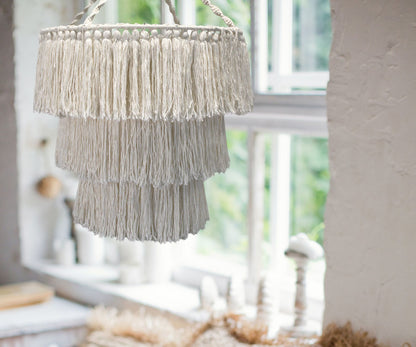 Macrame Soft Chandelier – Natural