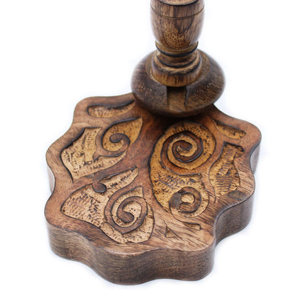 Sm Mango Wood Backflow Incense Burner - Tree of Life