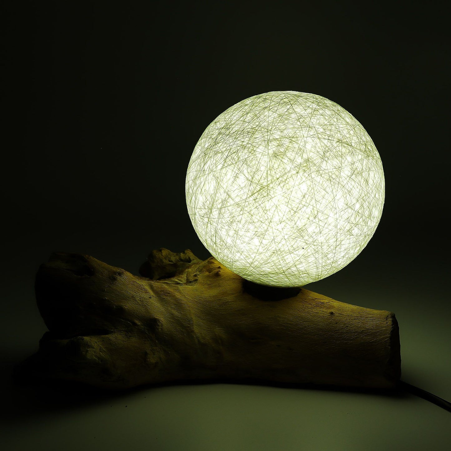 DriftGlow Lamp – Cotton Luna Ivory Shade