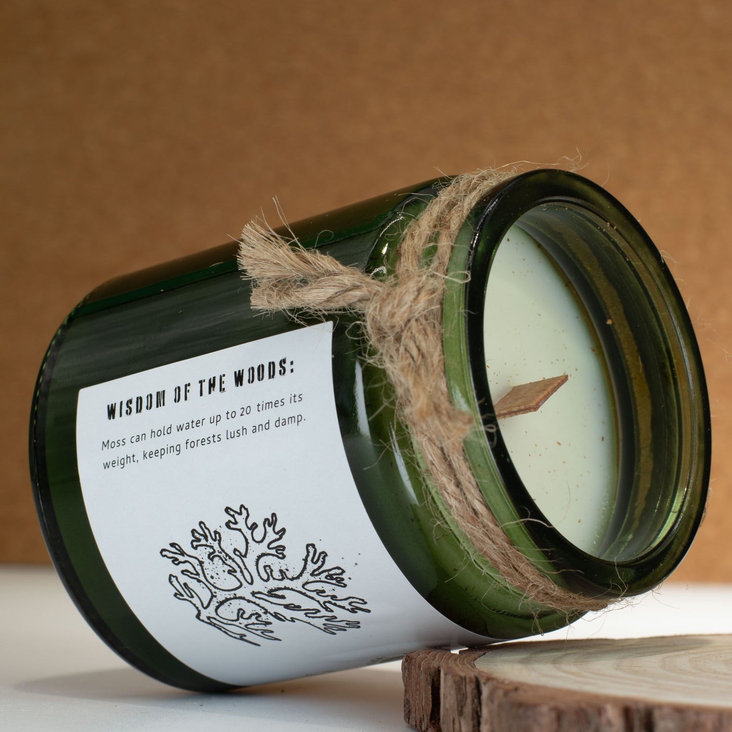 Greenman Rituals Woodwick Soy Candle – Moss & Mist
