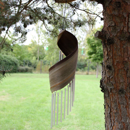 Coconut Leaf Wind Chimes – Natural | Handmade Organic Garden Decoration