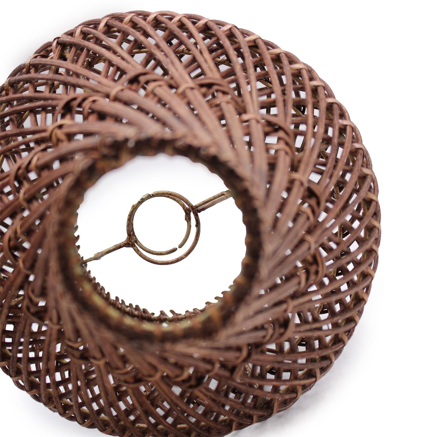Rattan Table Lamp – Dark Brown | H: 39cm x W: 24cm