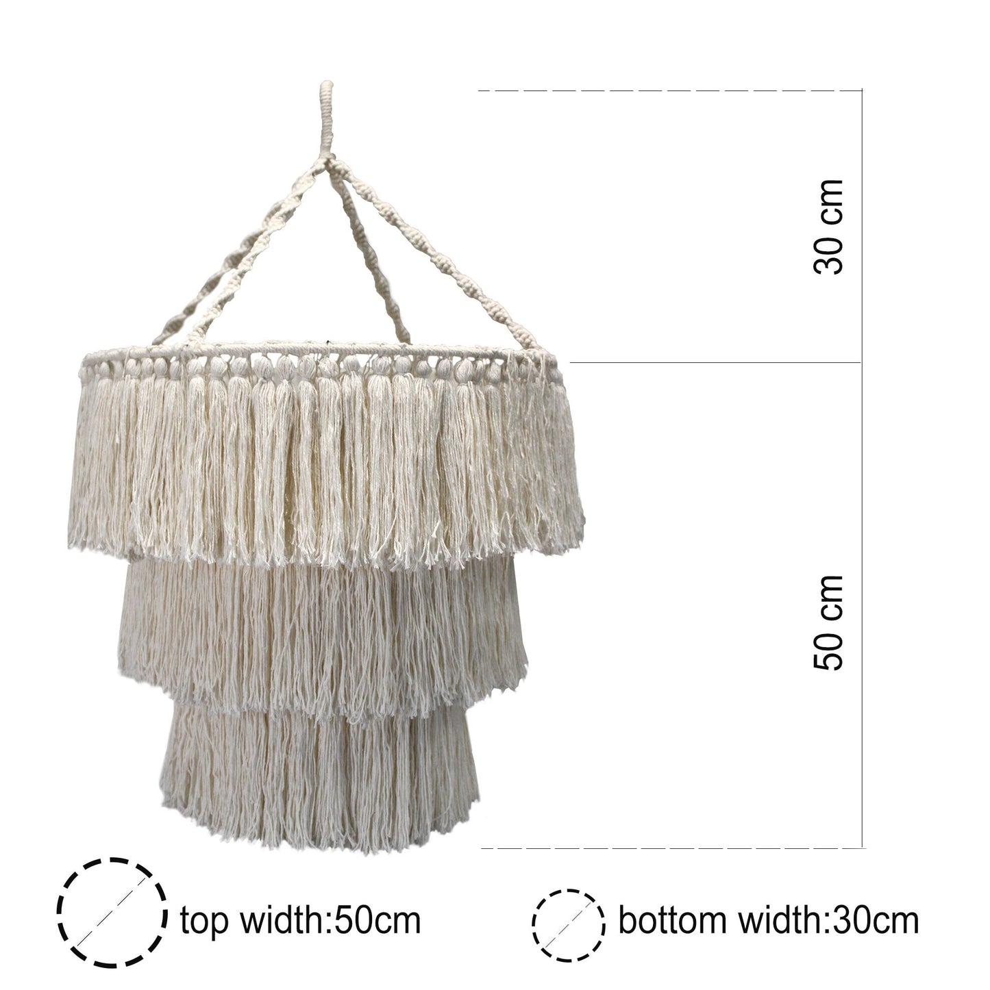 Macrame Soft Chandelier – Natural
