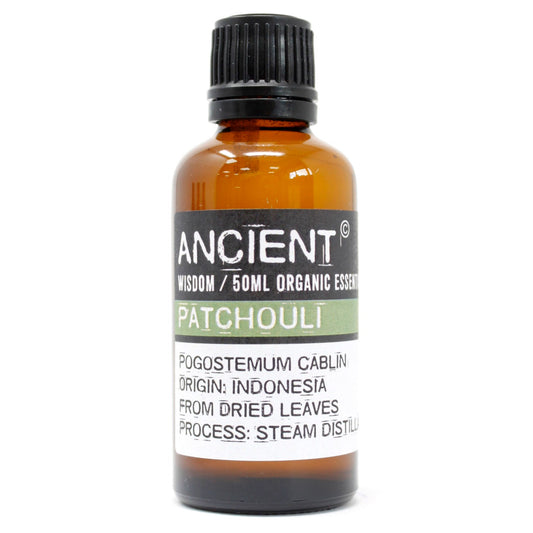 50ml Patchouli Organic Essential Oil – Pogostemon Cablin | Steam Distilled Indonesia