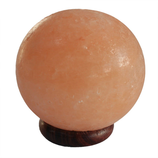 Himalayan Salt Lamp Ball – Large Wooden Base