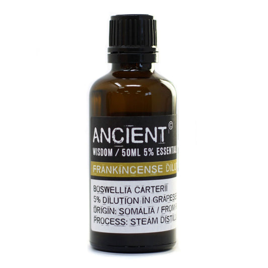 50ml Frankincense Essential Oil (Dilute) – Boswellia Carterii | 5% in Grapeseed Oil | Somalia