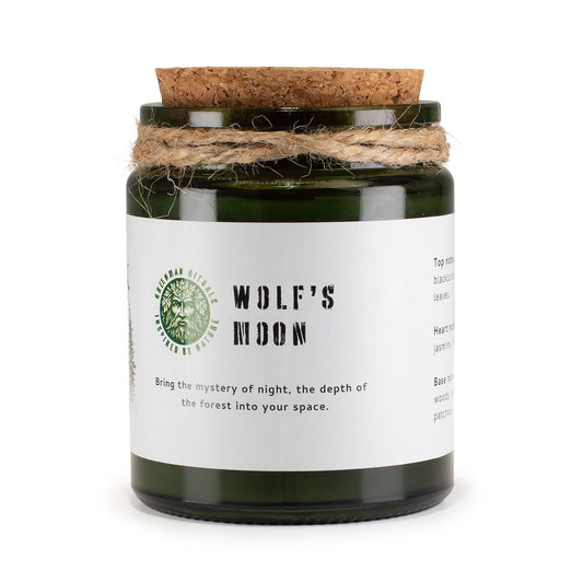 Greenman Rituals Woodwick Soy Candle – Wolf's Moon