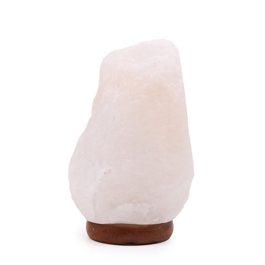 Crystal Rock Himalayan Salt Lamp with Wooden Base – 2–3kg