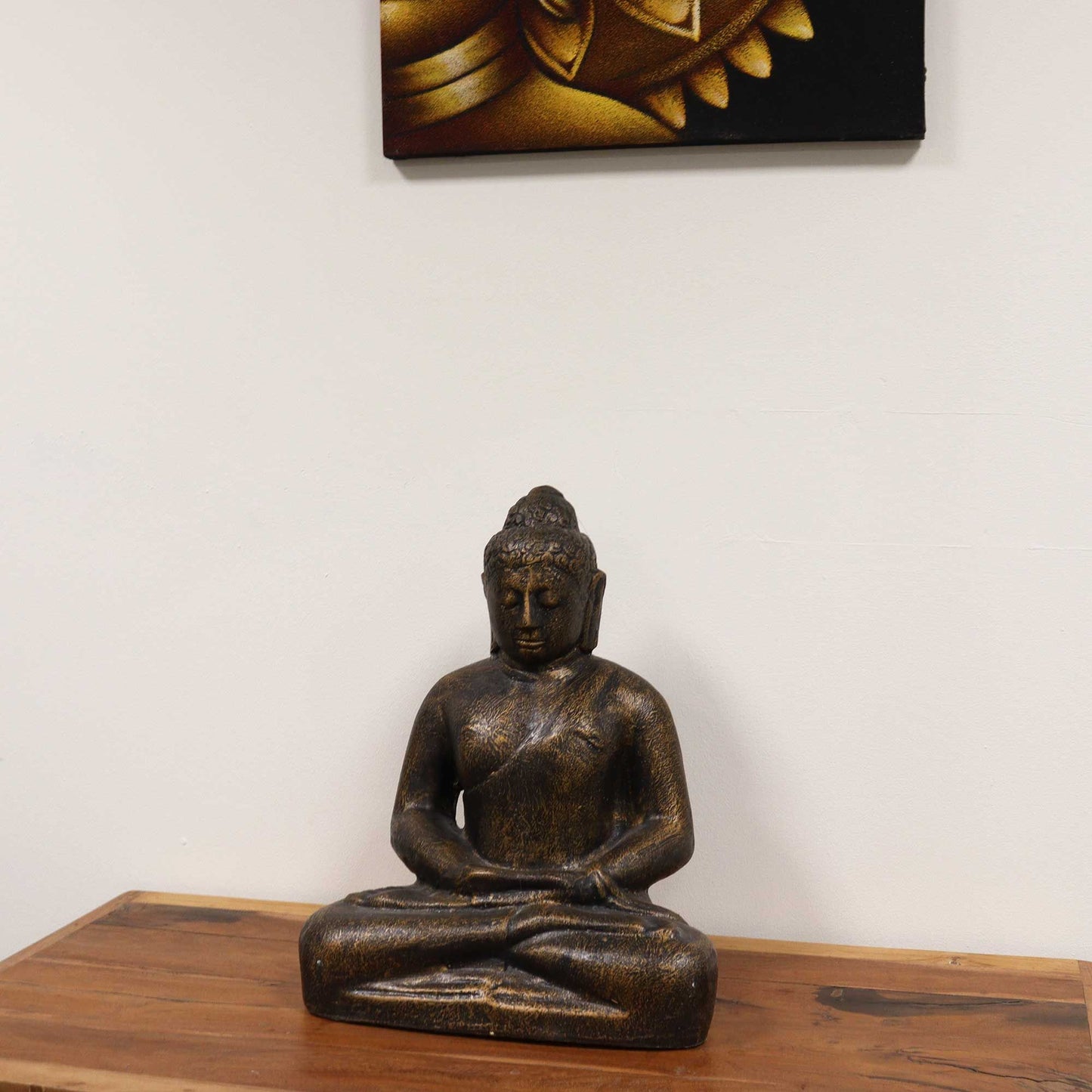 Medium Classic Antique Gold Buddha Statue – 0.5m