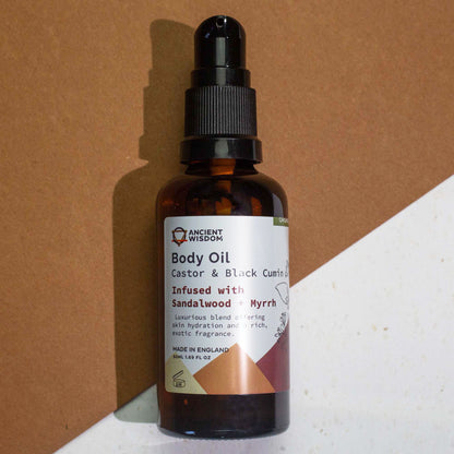Organic Body Oil 50ml – Sandalwood & Myrrh