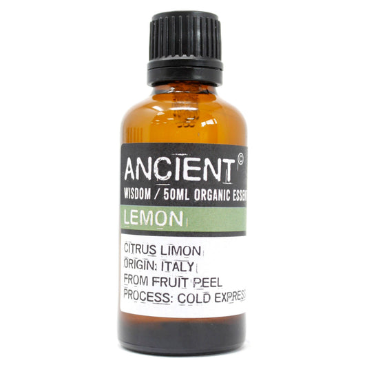 50ml Lemon Organic Essential Oil – Citrus Limon | Cold Pressed Italy