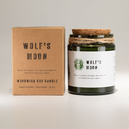 Greenman Rituals Woodwick Soy Candle – Wolf's Moon