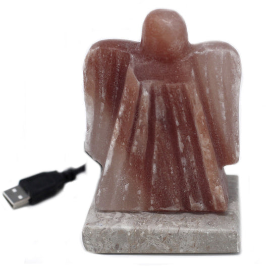 USB Himalayan Salt Lamp – Angel | Random Colour Selection