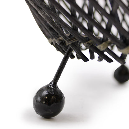Rattan Table Lamp – Black | H: 39cm x W: 24cm