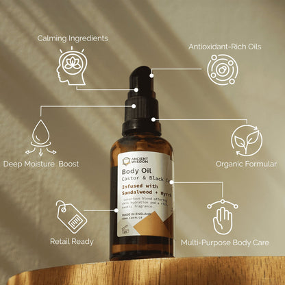 Organic Body Oil 50ml – Sandalwood & Myrrh