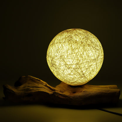 DriftGlow Lamp – Cotton Wrap Cream Shade