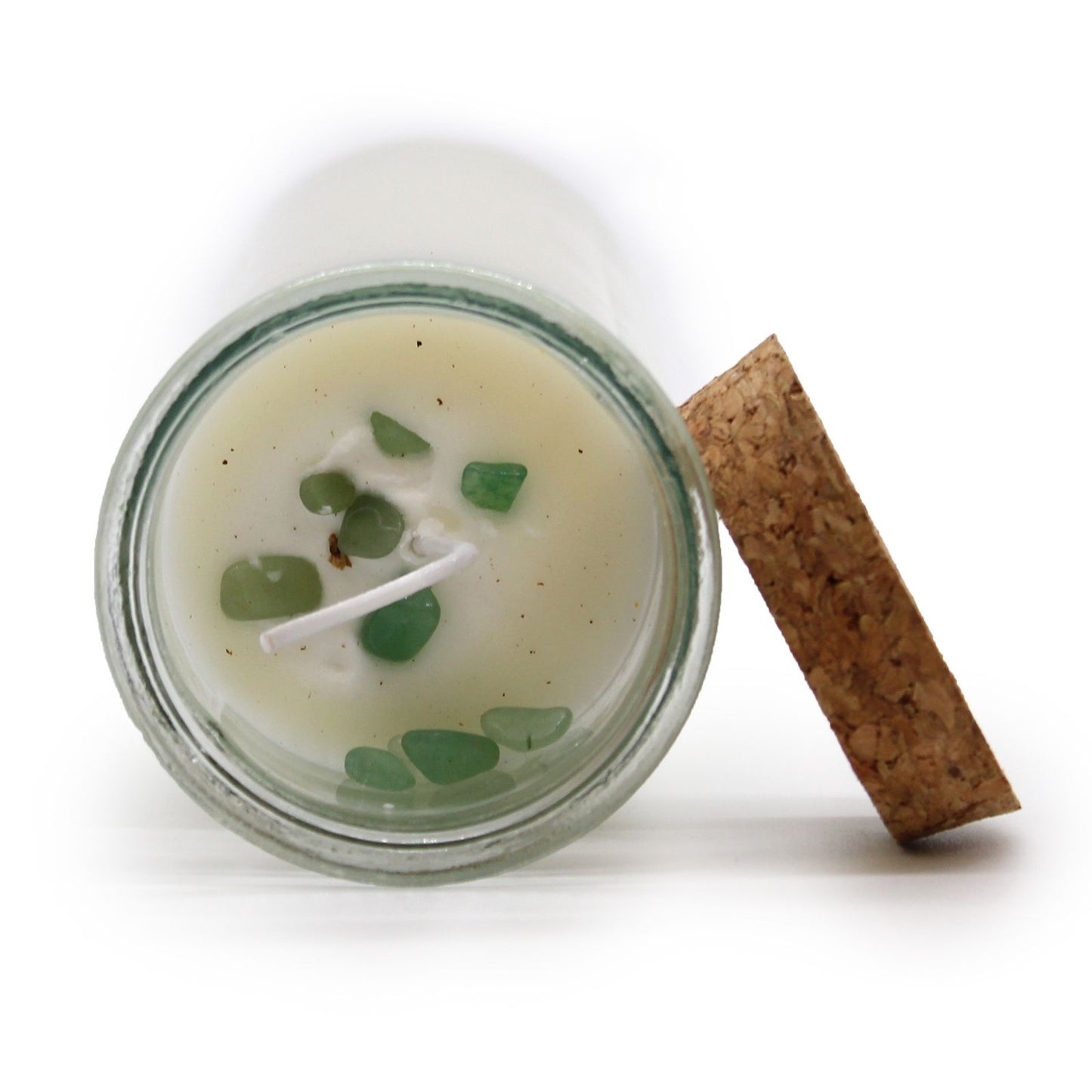 Magic Spell Candle – Happiness | Green Aventurine & Moroccan Rose