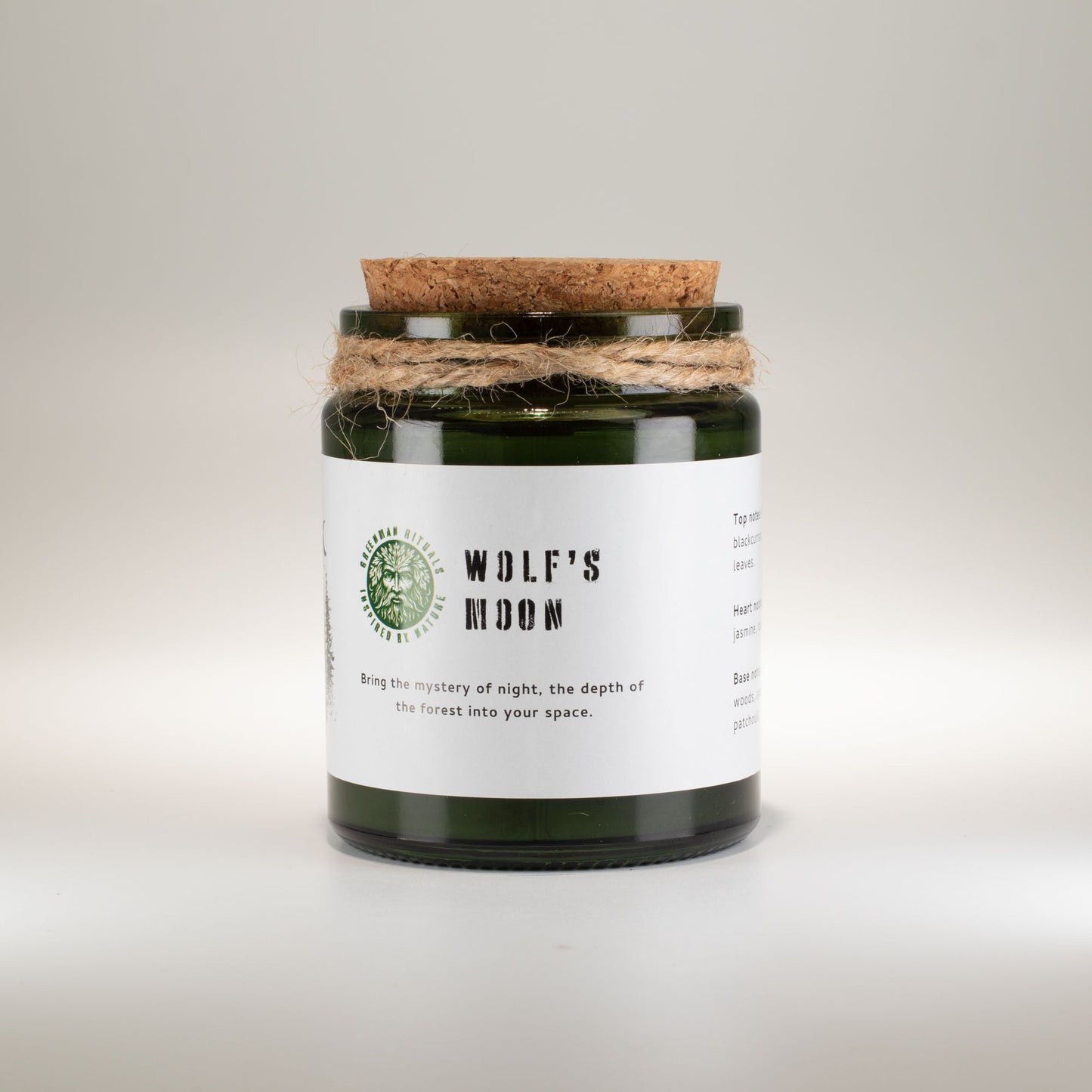 Greenman Rituals Woodwick Soy Candle – Wolf's Moon