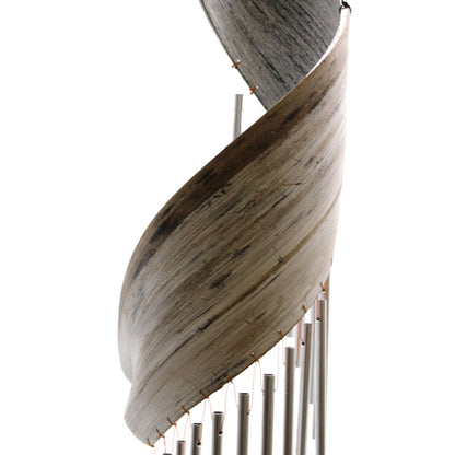Coconut Leaf Wind Chimes – Whitewash | Handmade Natural Garden Decoration
