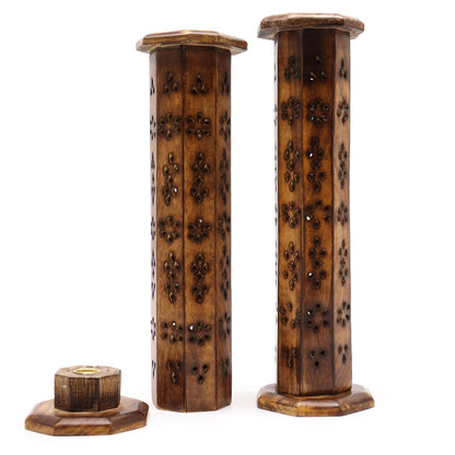 Mango Hexagonal Incense Tower