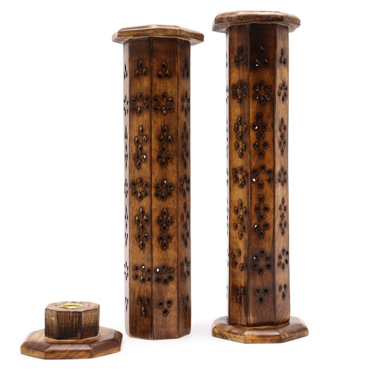 Mango Hexagonal Incense Tower