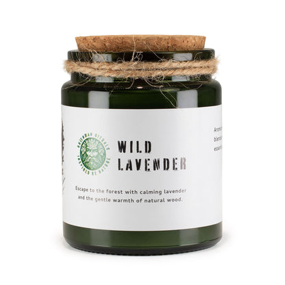 Greenman Rituals Woodwick Soy Candle – Wild Lavender