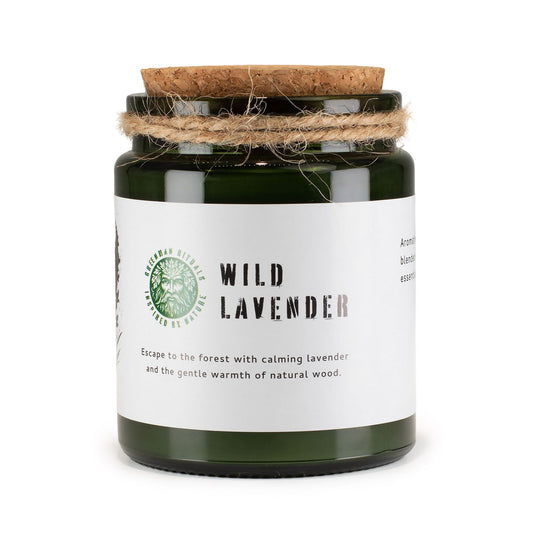 Greenman Rituals Woodwick Soy Candle – Wild Lavender