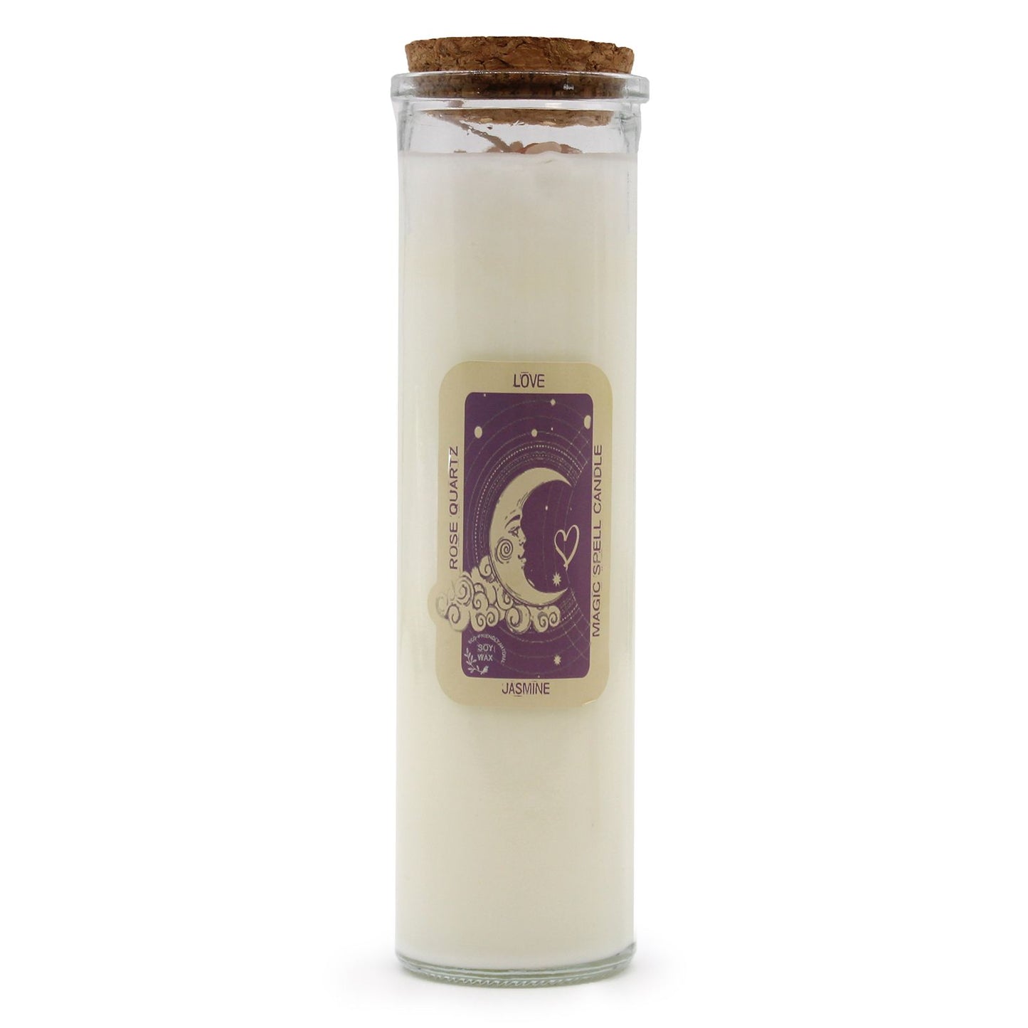 Magic Spell Candle – Love | Rose Quartz & Jasmine