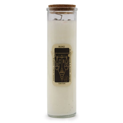 Magic Spell Candle – Balance | Black Agate, White Jasper & Ylang Ylang