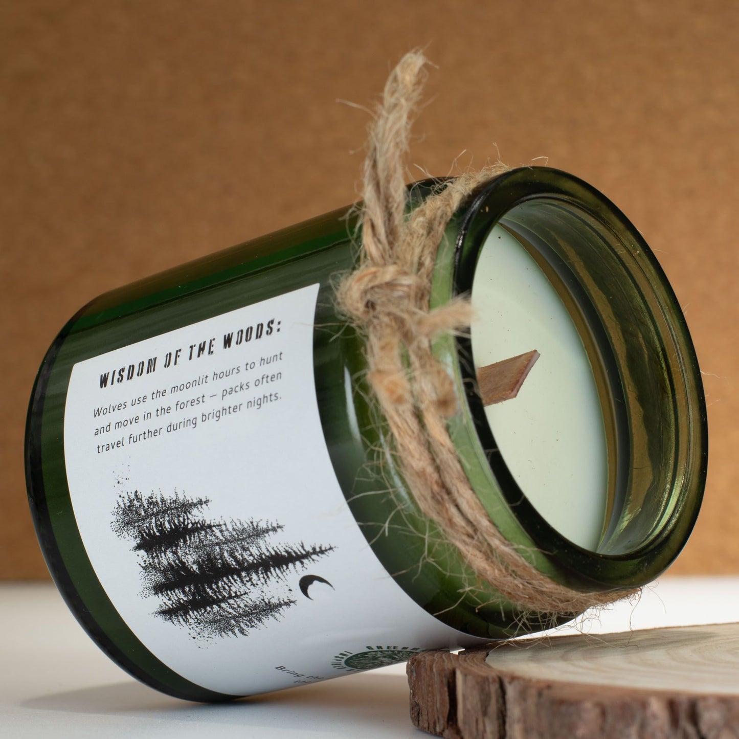 Greenman Rituals Woodwick Soy Candle – Wolf's Moon