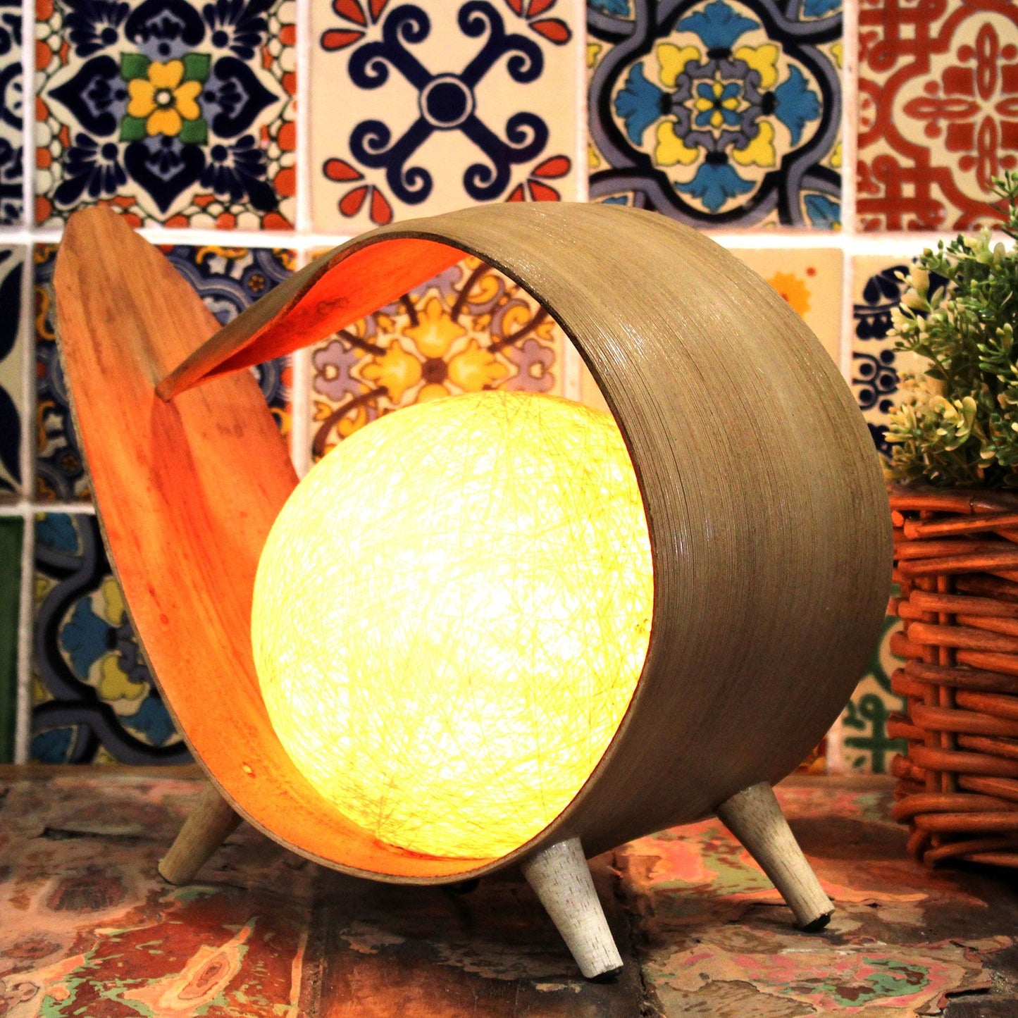 Natural Coconut Lamp – Natural Wrapover