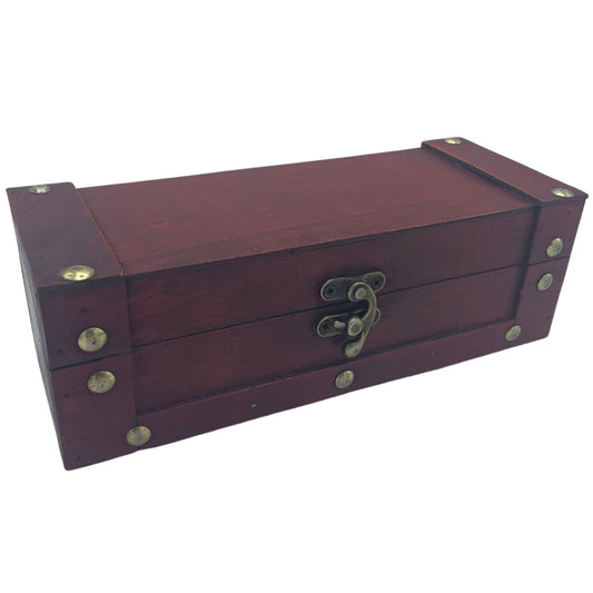 Long Tea Chest Box – Tan (21.5x8.5x7cm)