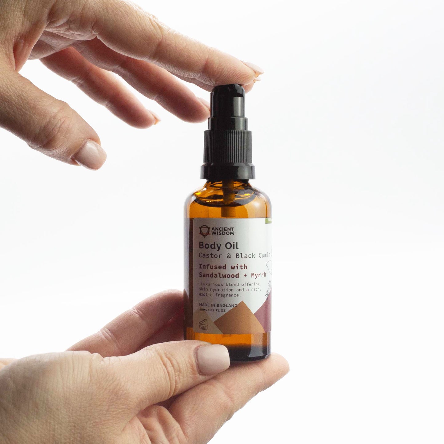 Organic Body Oil 50ml – Sandalwood & Myrrh