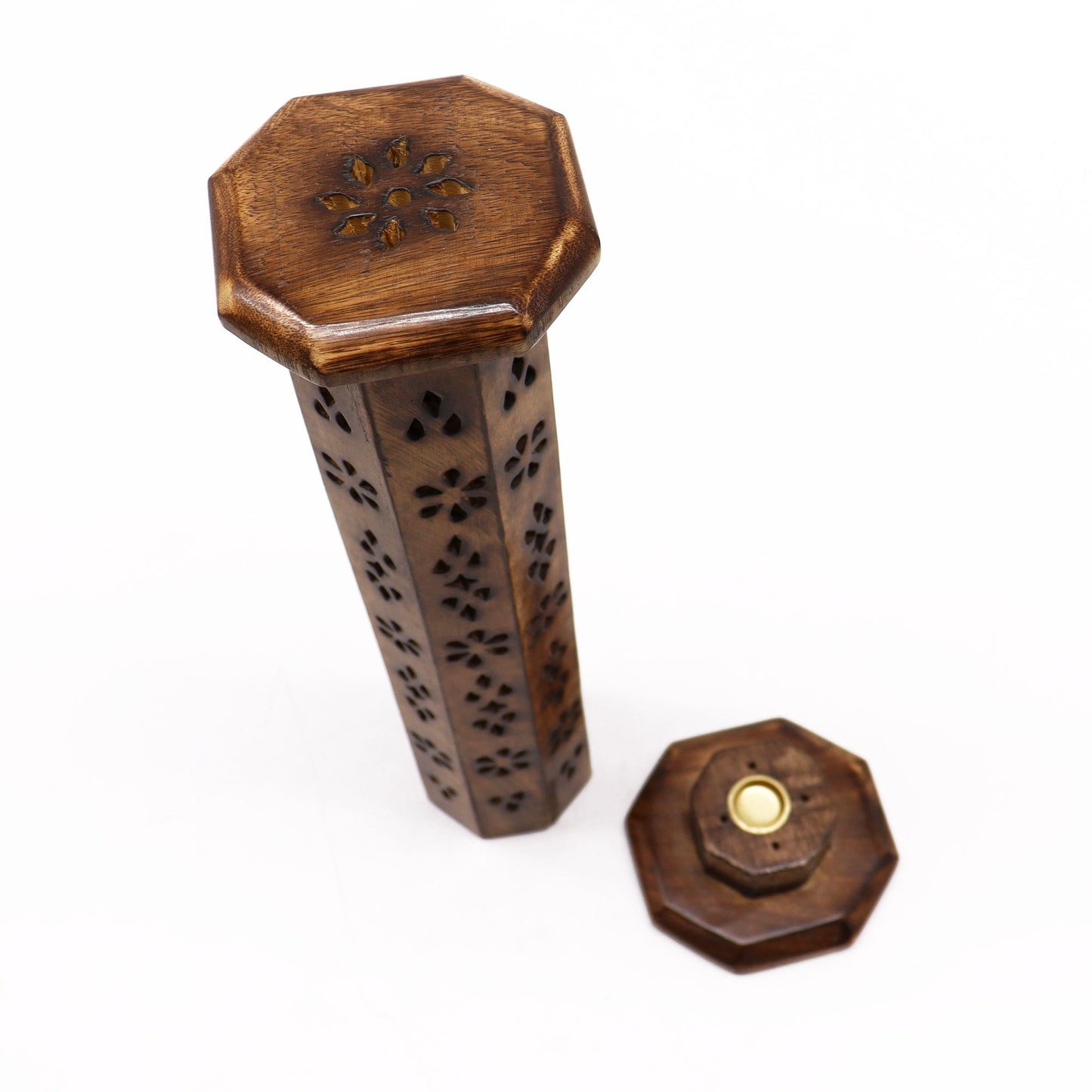 Mango Hexagonal Incense Tower