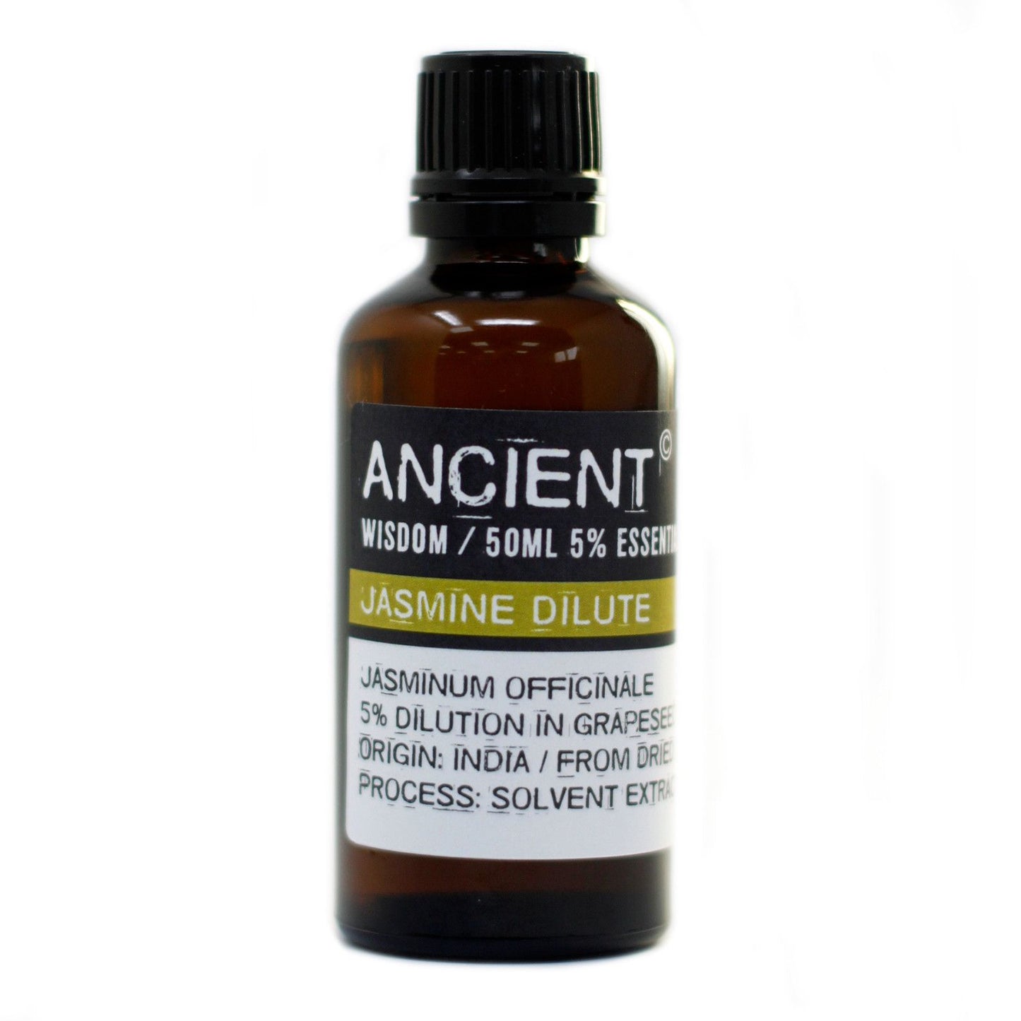 50ml Jasmine Essential Oil (Dilute) – Jasminum Officinale | 5% in Grapeseed Oil | India