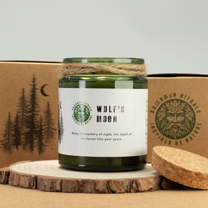 Greenman Rituals Woodwick Soy Candle – Wolf's Moon