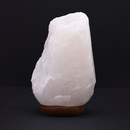 Crystal Rock Himalayan Salt Lamp with Wooden Base – 2–3kg