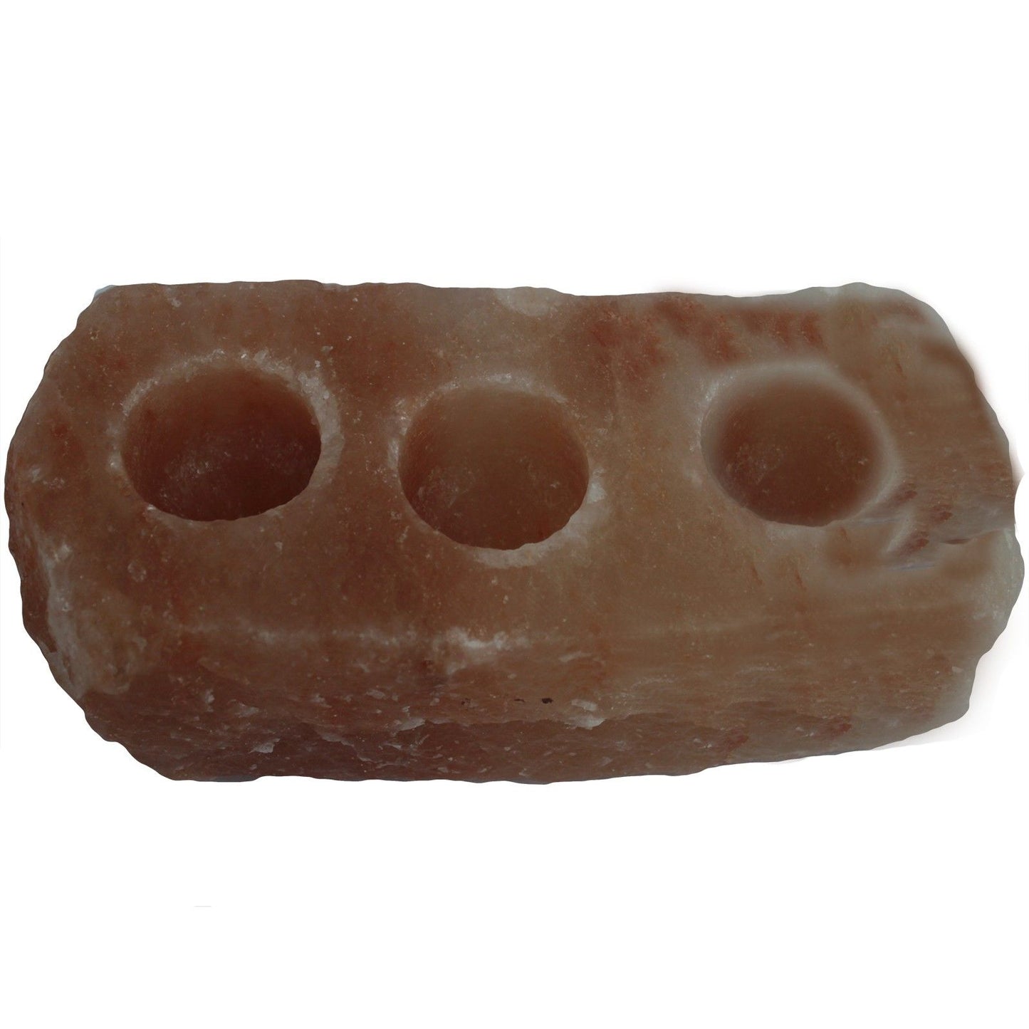 Himalayan Salt Candle Holder – Triple Tealight | Natural Pink Rock Salt