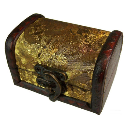 Gold Panel Colonial Vintage Trinket Box