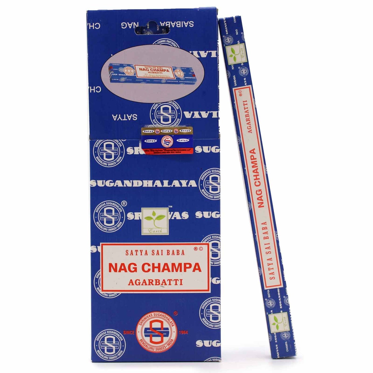 Satya Nag Champa Incense Sticks 10g – The Original Blue Pack | Hand-Rolled India