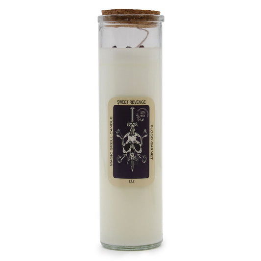 Magic Spell Candle – Sweet Revenge | Blood Garnet & Lily