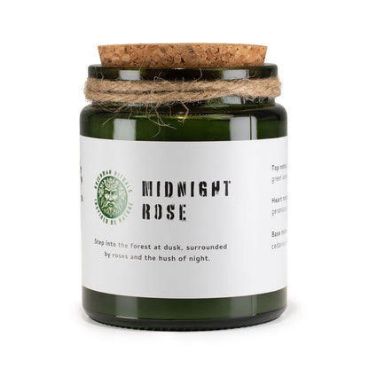 Greenman Rituals Woodwick Soy Candle – Midnight Rose