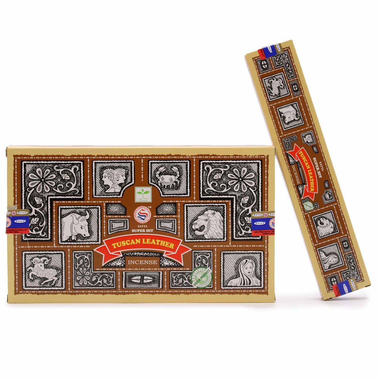 Satya Super Hit Tuscan Leather Incense Sticks 15g – Rich & Sophisticated Masala Blend