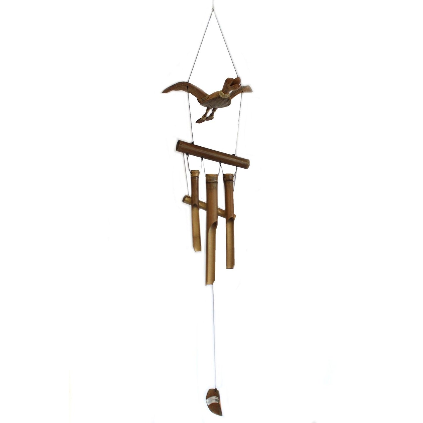 Coconut Duck Wind Chimes – Handmade Natural Garden Decoration