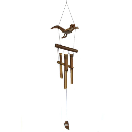 Coconut Duck Wind Chimes – Handmade Natural Garden Decoration