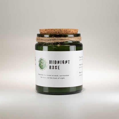 Greenman Rituals Woodwick Soy Candle – Midnight Rose