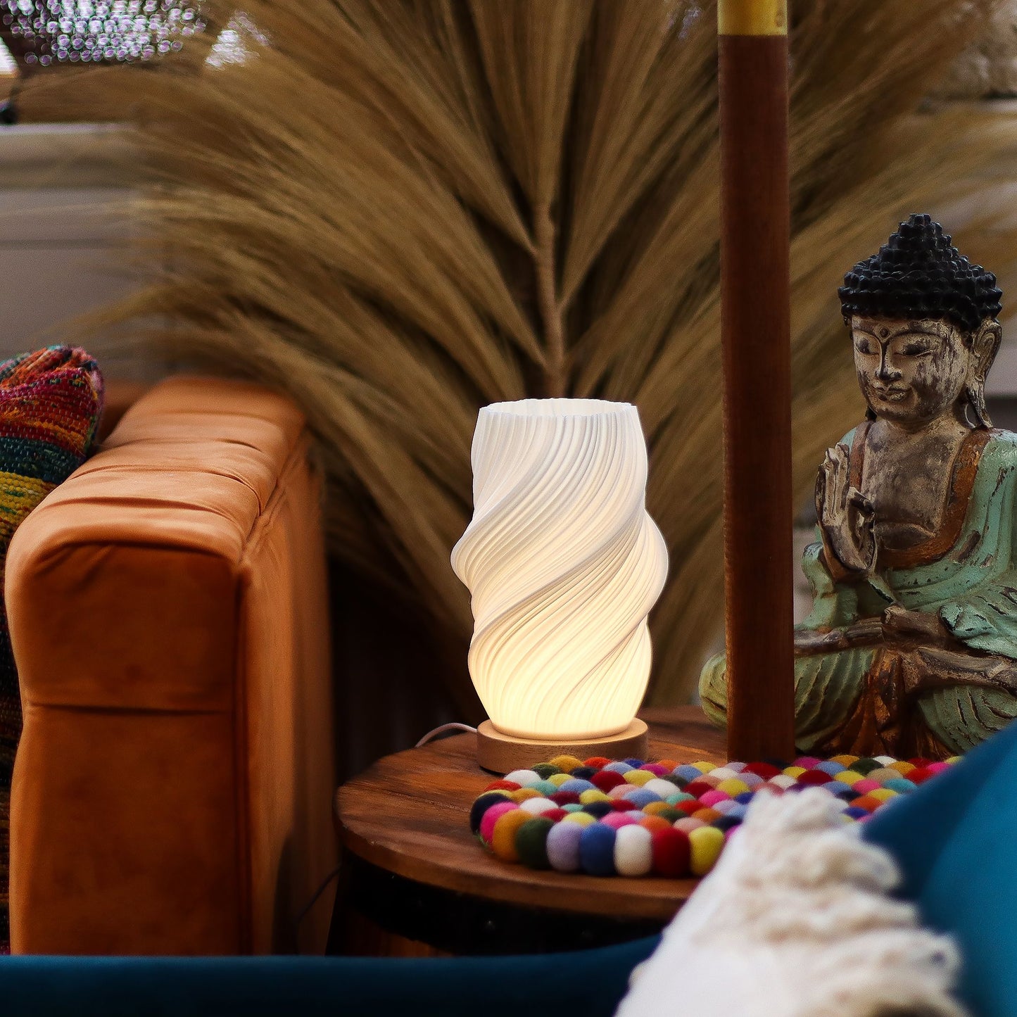 Cloud Twisted New Wave Lamp – USB | 3 Brightness Settings