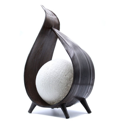 Natural Coconut Lamp – Chocolate Wrapover Twist