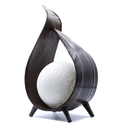 Natural Coconut Lamp – Chocolate Wrapover Twist