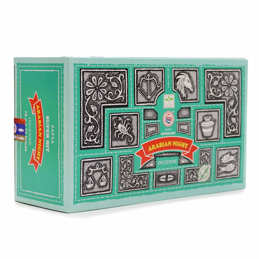 Satya Super Hit Arabian Night Incense Sticks 15g – Exotic Oriental Masala Blend